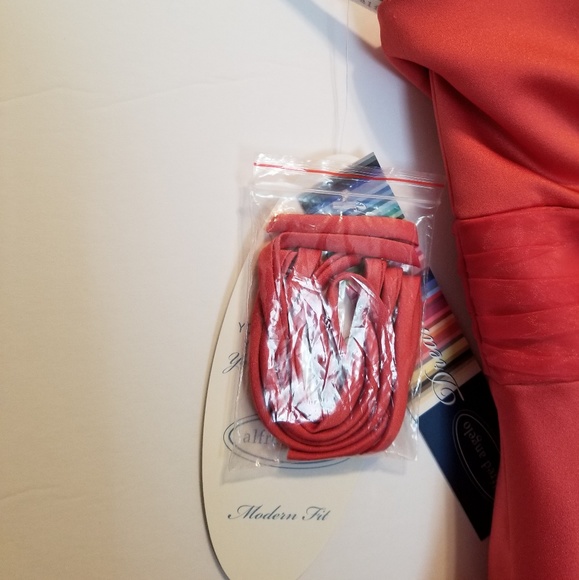 Alfred Angelo Formal Cocktail Peach Dress size 10 - Picture 7 of 8